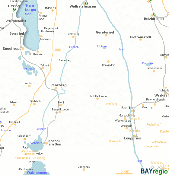 Landkreis TÖL und nähere Umgebung